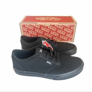 Vans Atwood Canvas Skate Shoes Sneakers Lace
Up Black on Black Youth Size 13.5‎